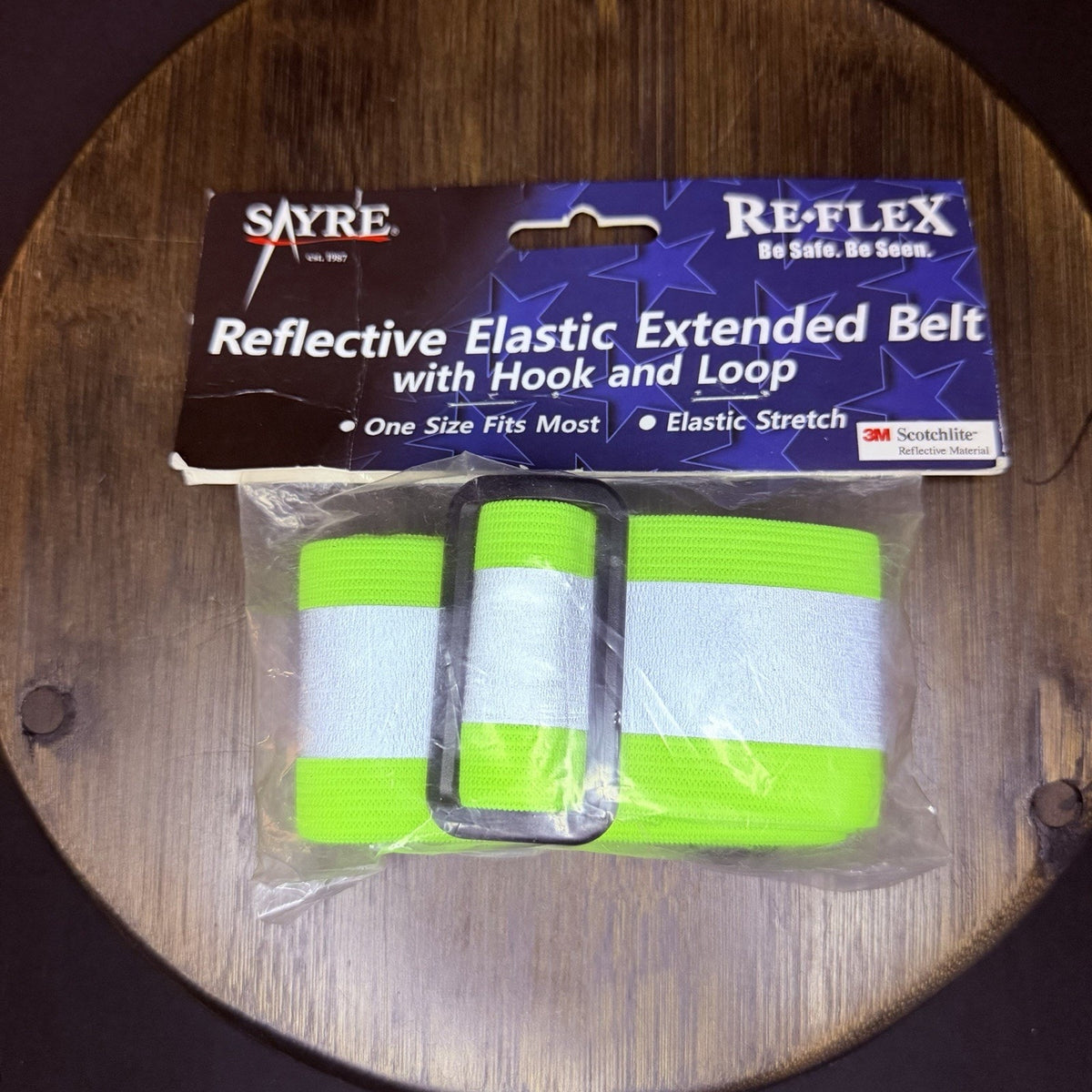 Sayre Reflective Belt Size Universal Elastic Hook And Loop 500 Candle Power 3M