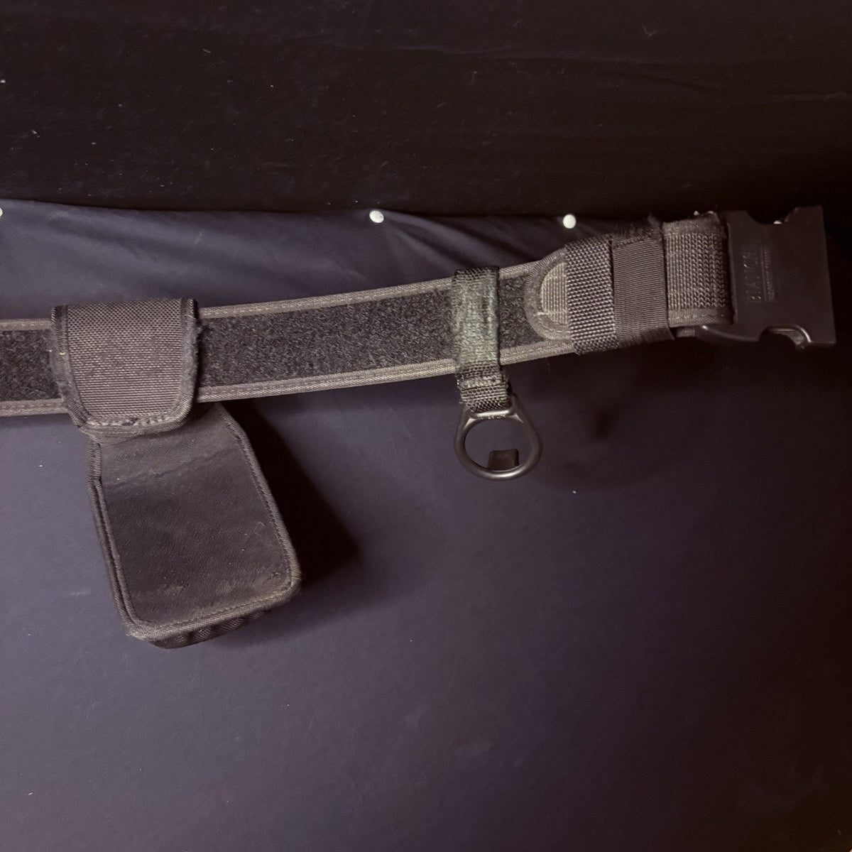 Bianchi Nylon Duty Belt 34"-40" w/Double Handcuff, Baton, Mace, Radio Holster