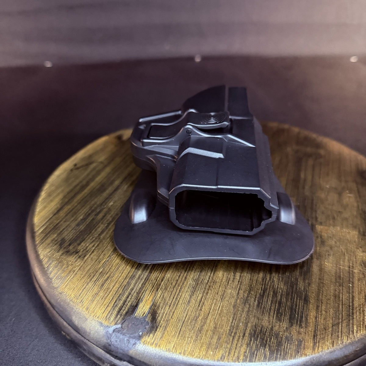 TEGE Pistol Holster Paddle Black OWB Polymer RH