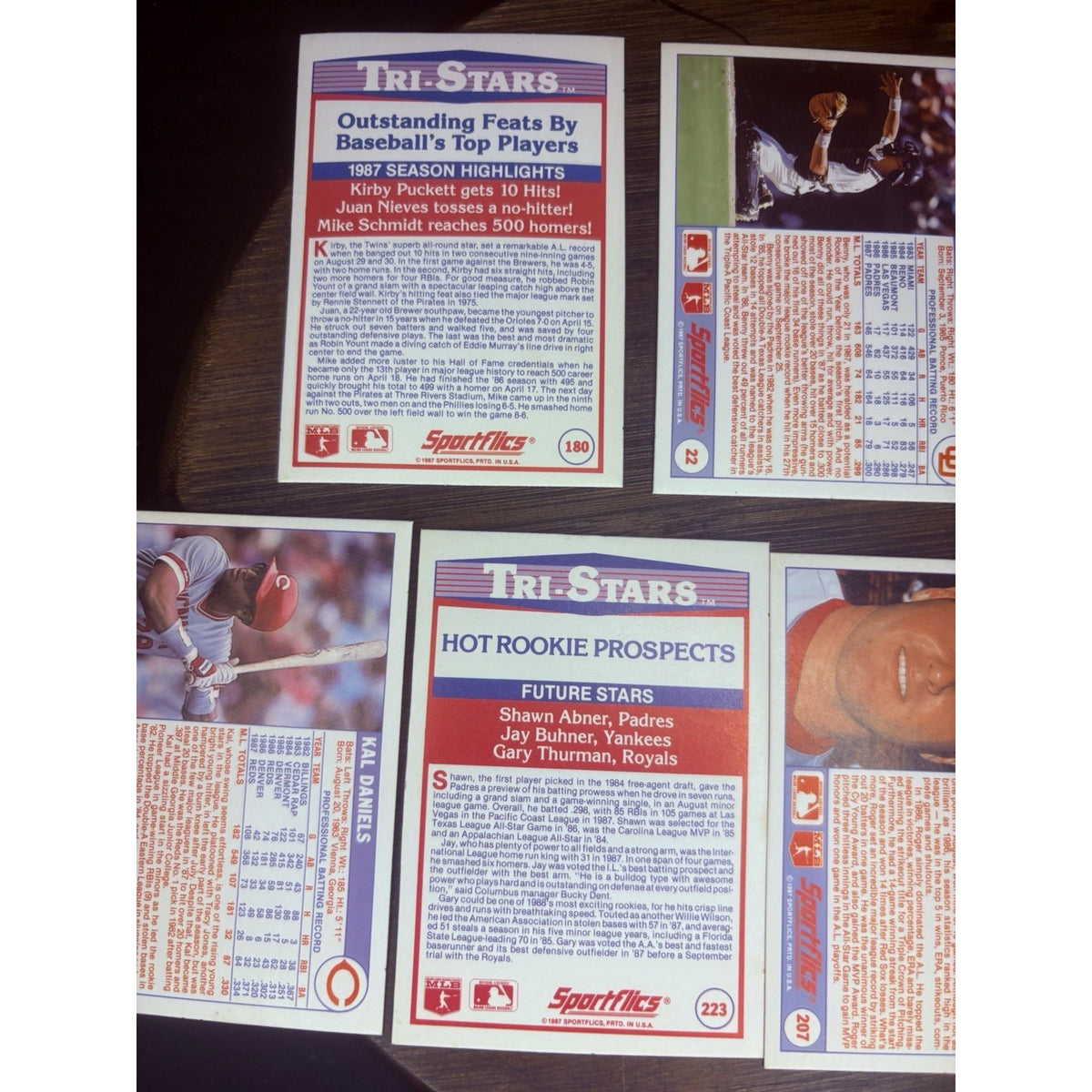 Vintage 1988 Hologram Sportflics (Lot of 7) Rare High Grade Card BO JACKSON