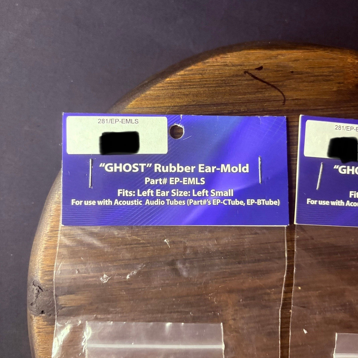 Two Way Radio Lapel Ear Mold Open Ear Insert GHOST Lot of 2