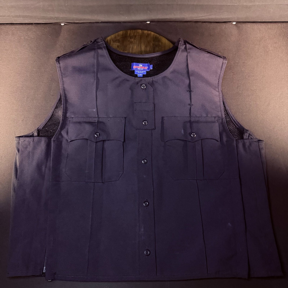 Spiewak Tactical Armor Carrier Vest Size Large Long Dark Navy Carrier Only