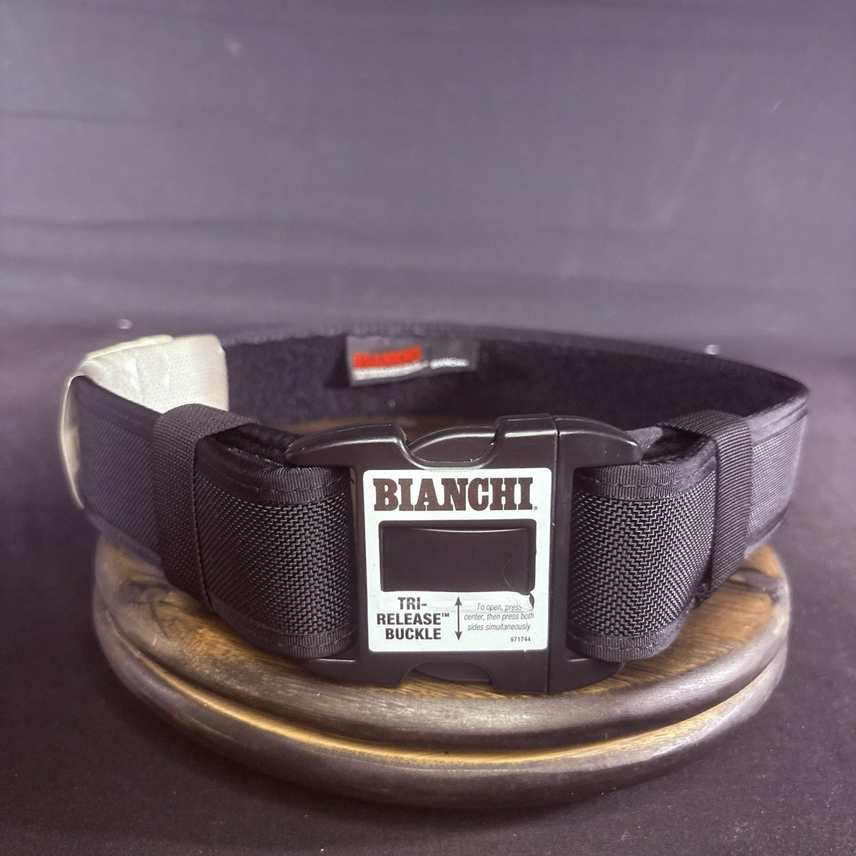 Bianchi Duty Belt 7210 Size XS 24"-28" Black Nylon Tri-Lock Buckle 2" Wide