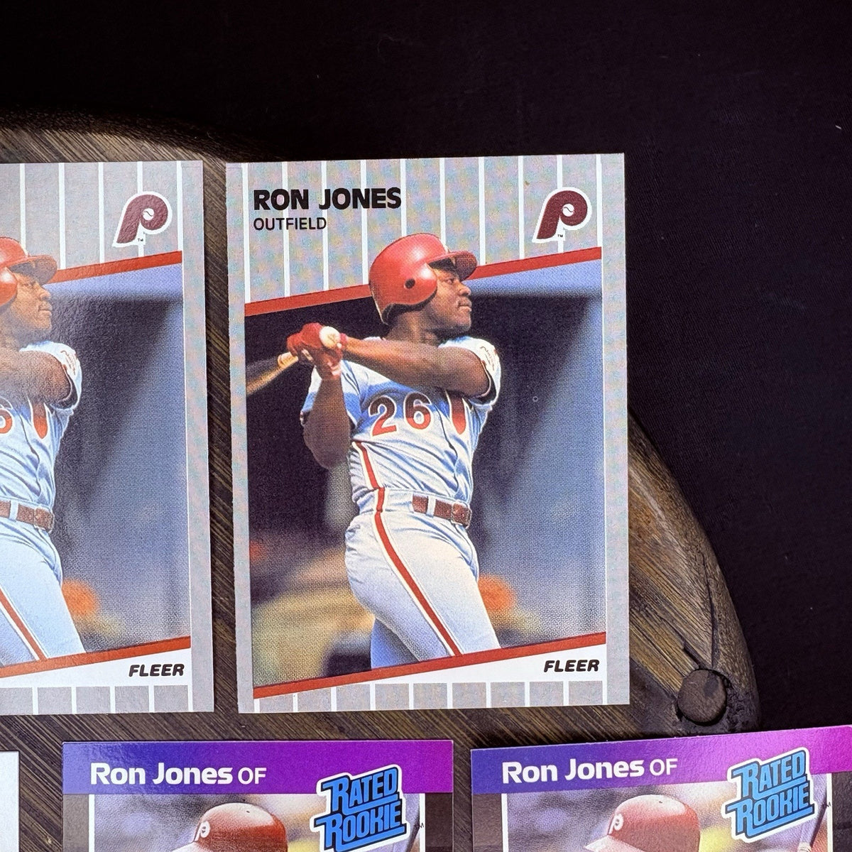 Ron Jones (Lot Of 7) Rated Rookie Cards, Donruss, Fleer, Score #574, #40, #639