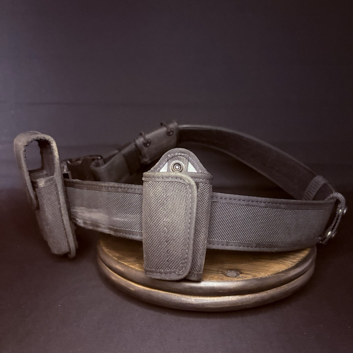 Bianchi Nylon Duty Belt 40"- 46" w/Radio Pouch & 10mm, .45 Pouch + Belt Keepers