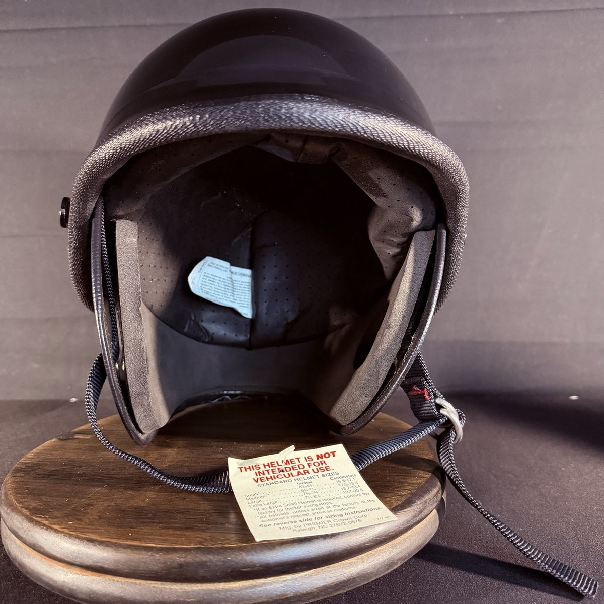 Crown Impact 906 Helmet Size Medium Model C-3 Black USA Made Duty Headgear