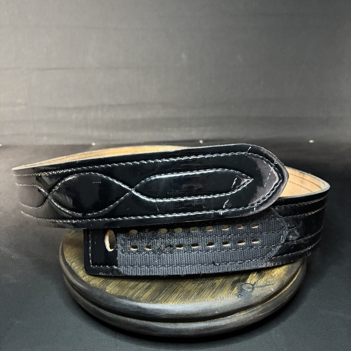 Safariland 94P Duty Belt Size 40" Hook & Loop Hi Gloss Black Leather 2.25"