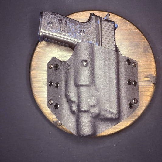 Sig Sauer P228 + Light Holster Kydex Black Double Belt Loop