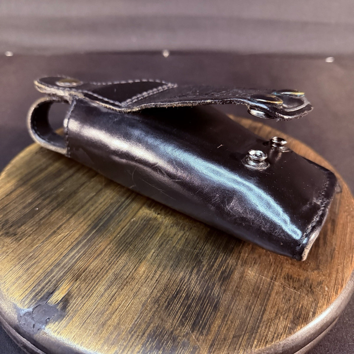 Don Hume X26 Taser Holster RH OWB Leather Basketweave 2.25" Belt Loop USA Made
