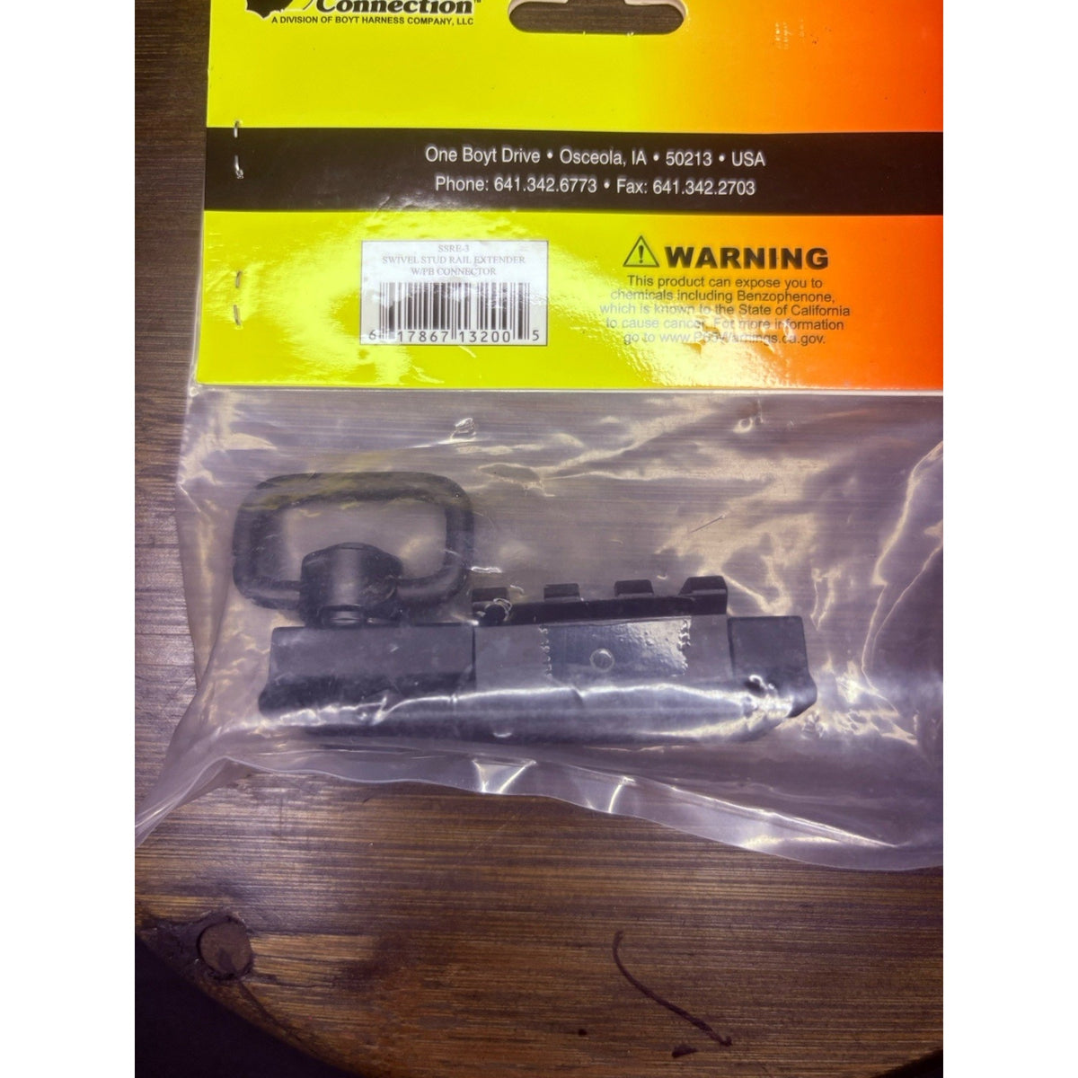Outdoor Connection Swivel Stud Picatinny Rail Extender w/ QD Connector