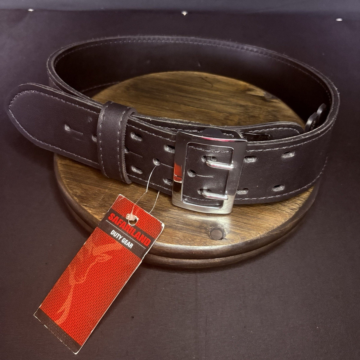 Safariland Duty Belt Size 30" Model 875 Plain Black Leather Chrome Buckle