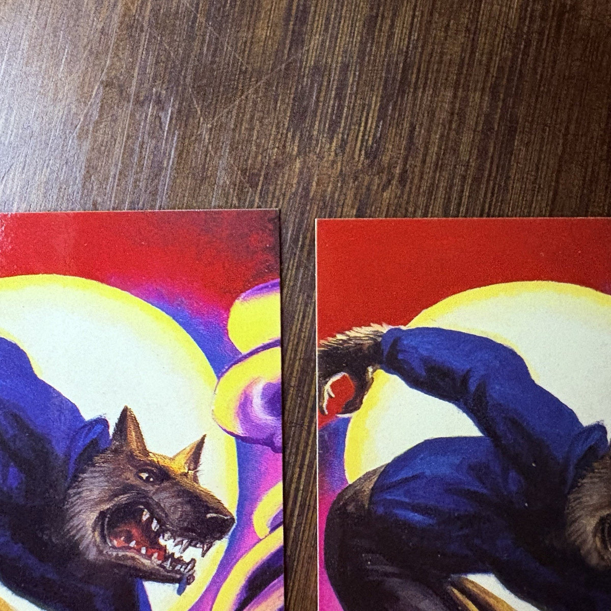 1996 Goosebumps #38 Werewolf Lot Of (4) High Grade Topps Trading Cards See Photo