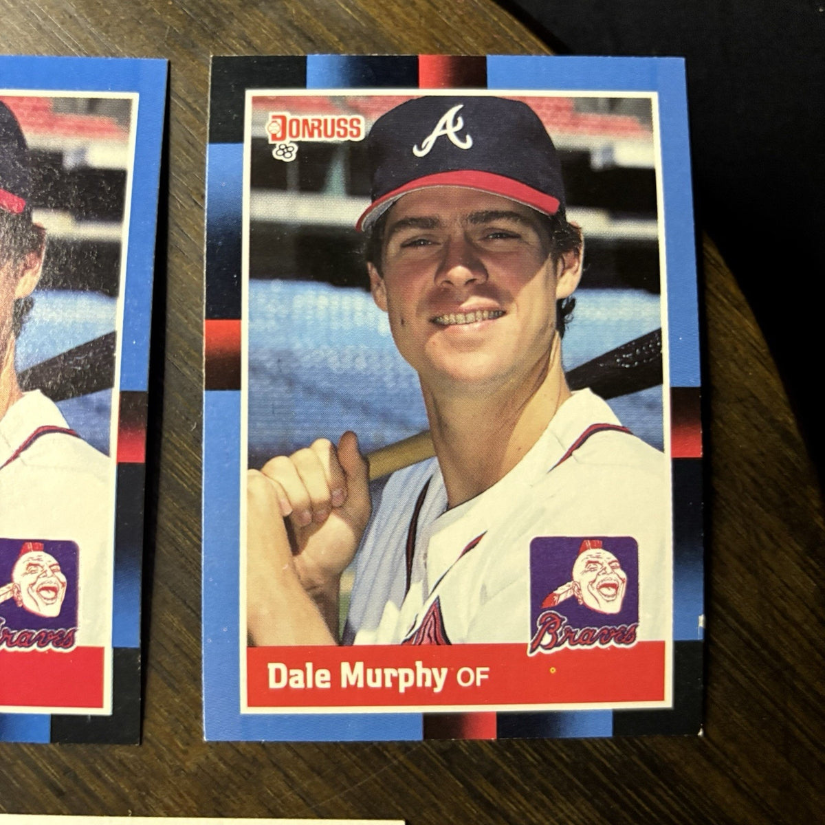 Dale Murphy 1988 (5) Card Lot Topps - #90 / Donruss #78 HIGH GRADE See Photos