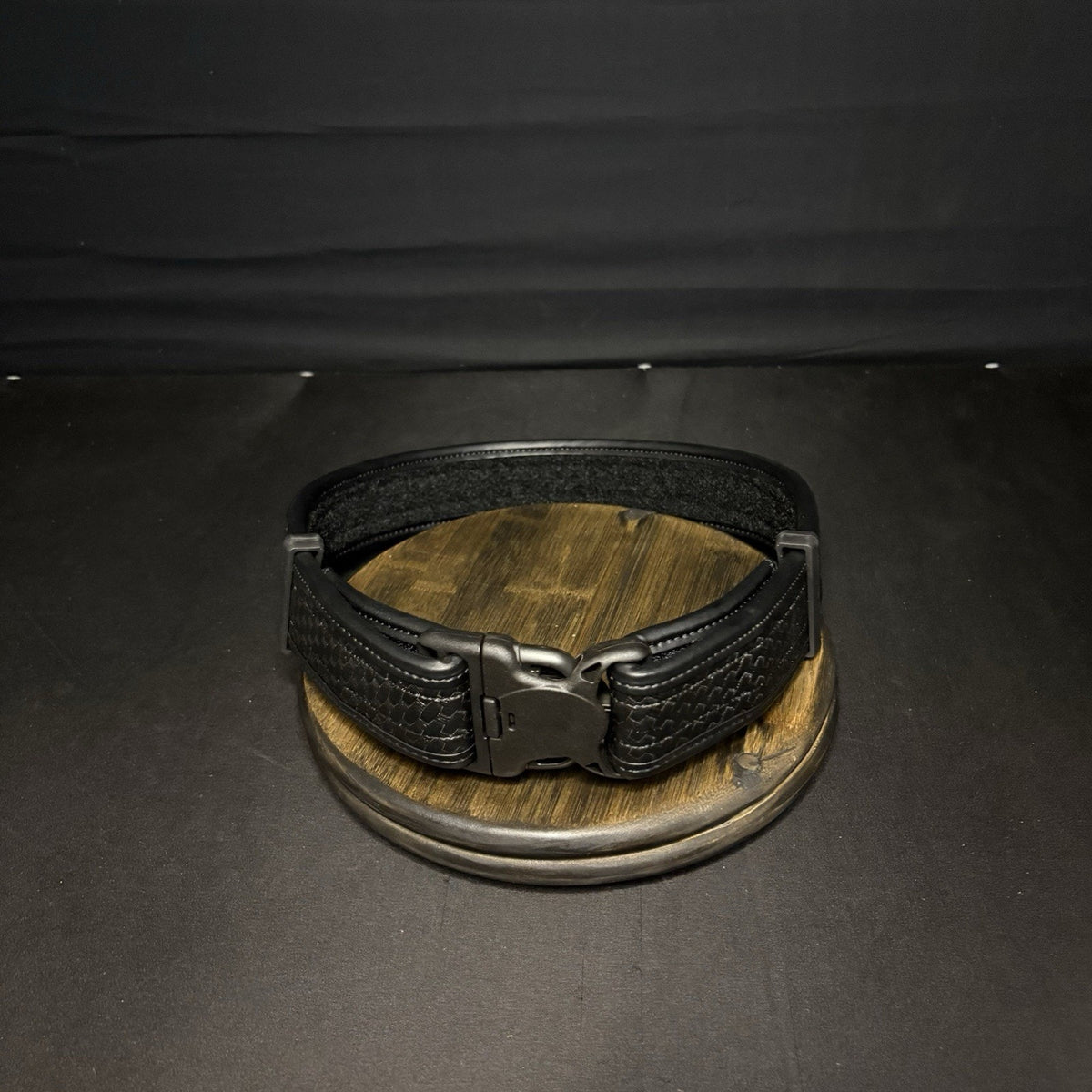 BLACKHAWK Duty Belt Size Small Cop-Lok Buckle, Basketweave Black Reinforced 2"