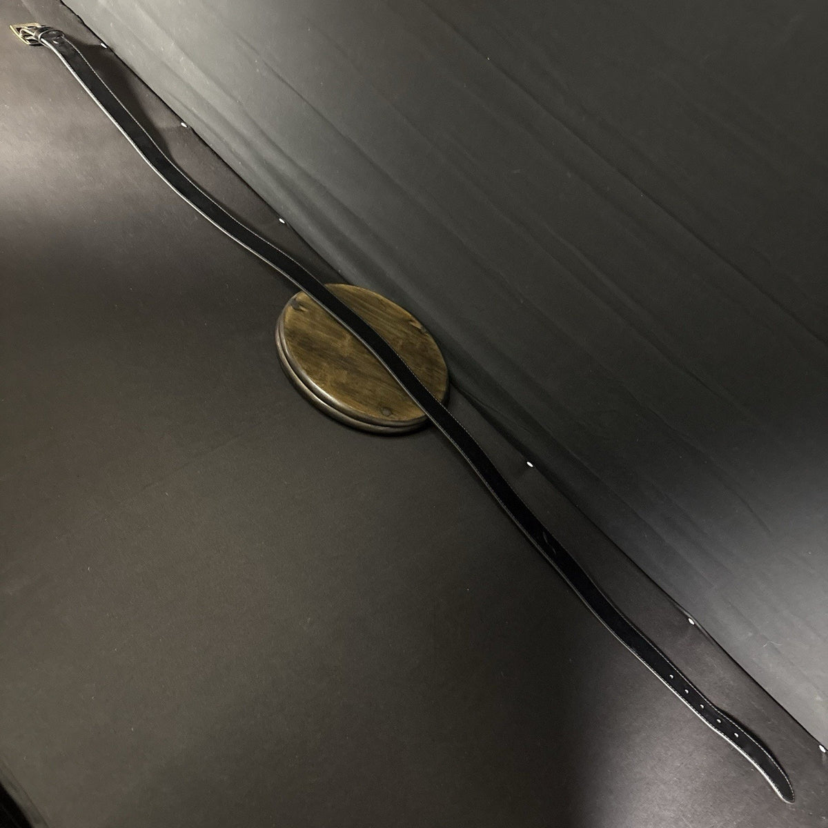 Galls Premium Off Duty Belt Size 52" High Gloss Leather Brass Buckle 1.5" Wide