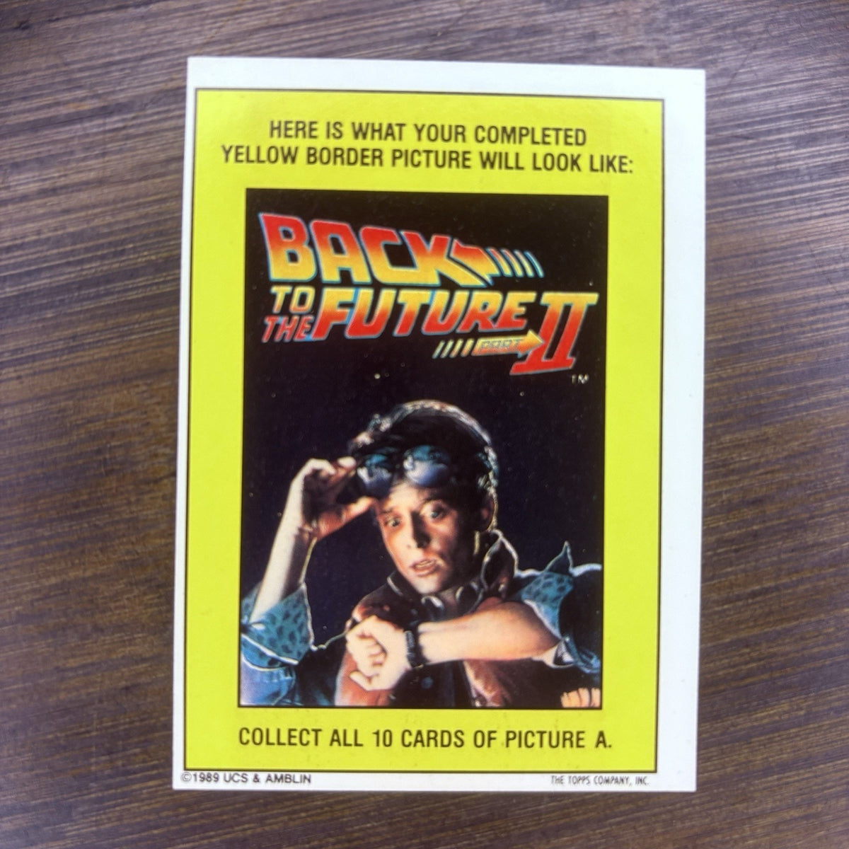 1989 Topps Back to the Future Part II Stickers #11 Delorean Time Machine