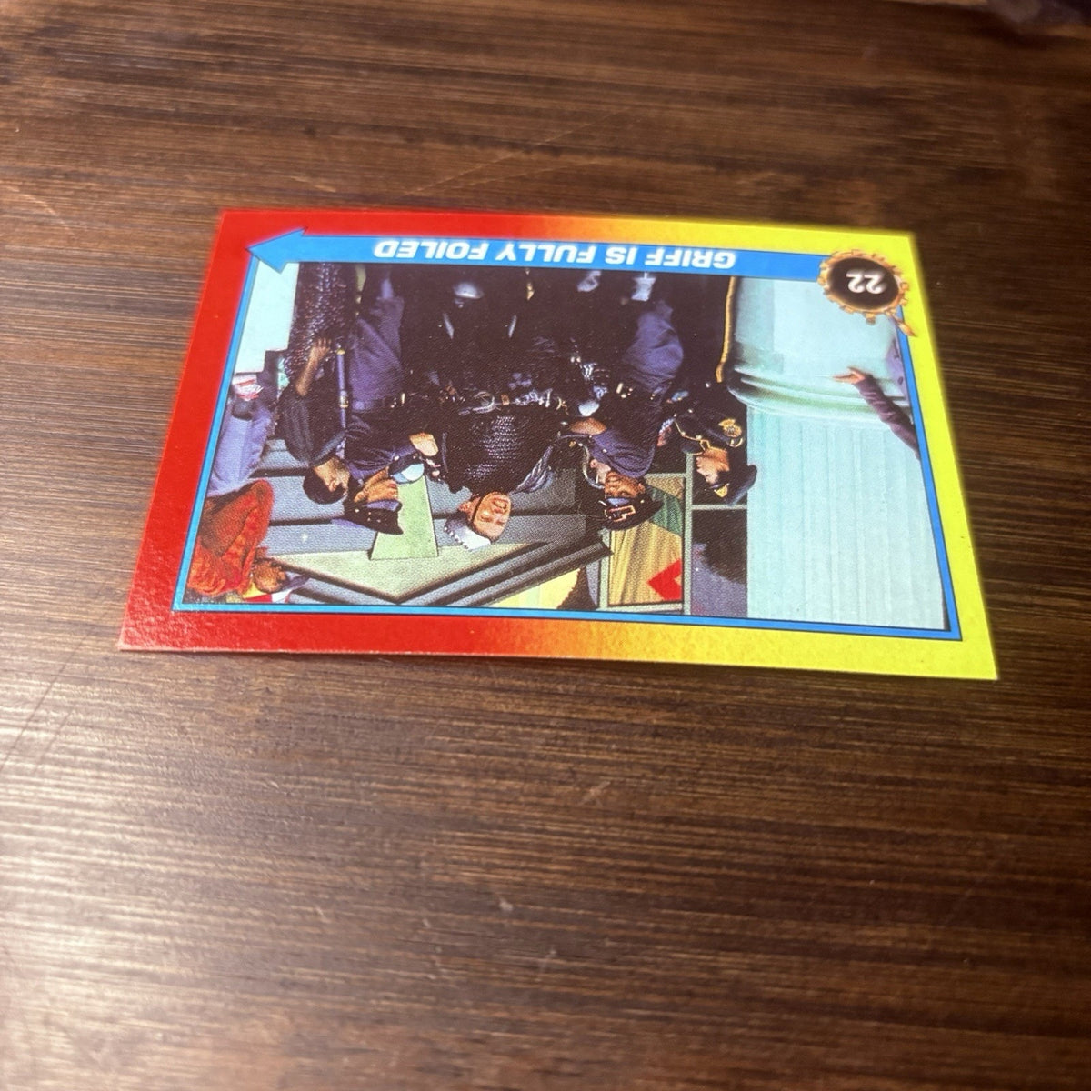 Back To The Future 2 1989 Topps #22 "Griff Is Fully Foiled" High Grade Card