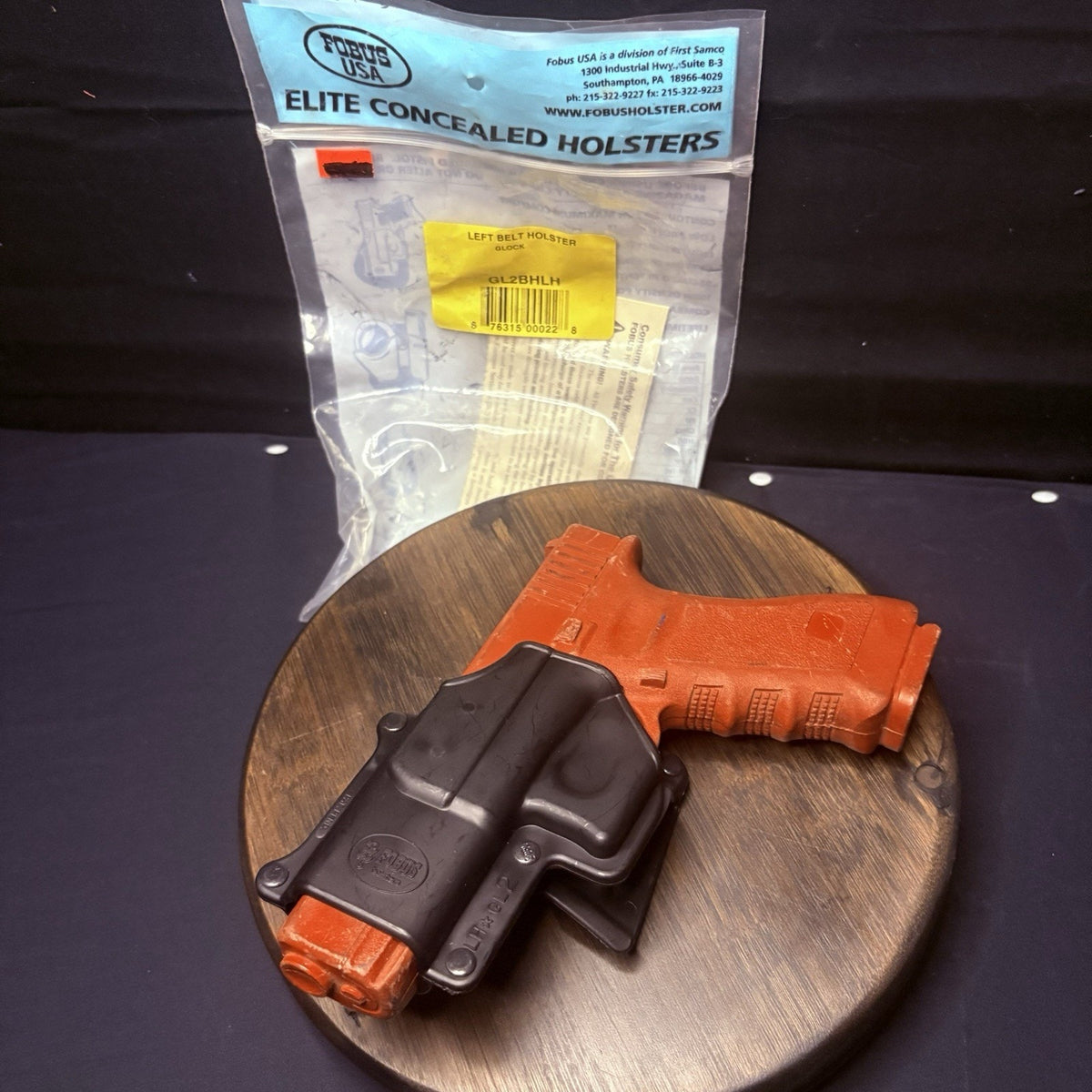 Fobus Glock LH Belt Holster GL-2BH Polymer Glock 17, 19, 22, 23, 31, 32, 34,35