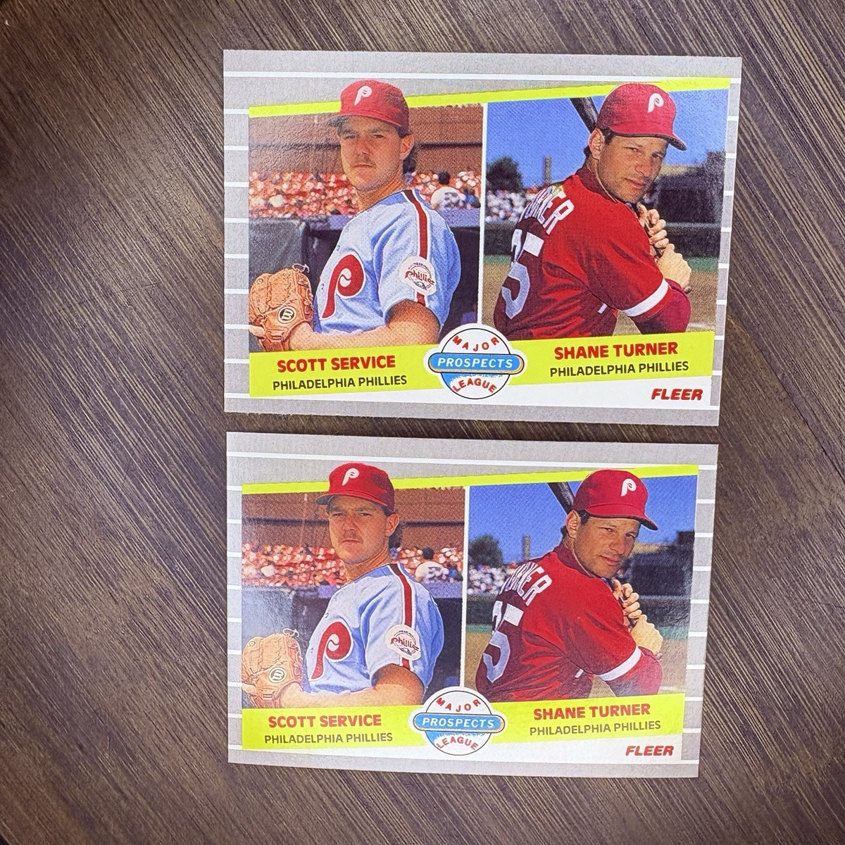 Fleer 1989 Prospects Scott Service Shane Turner #653 (2)High Grade Trading Cards