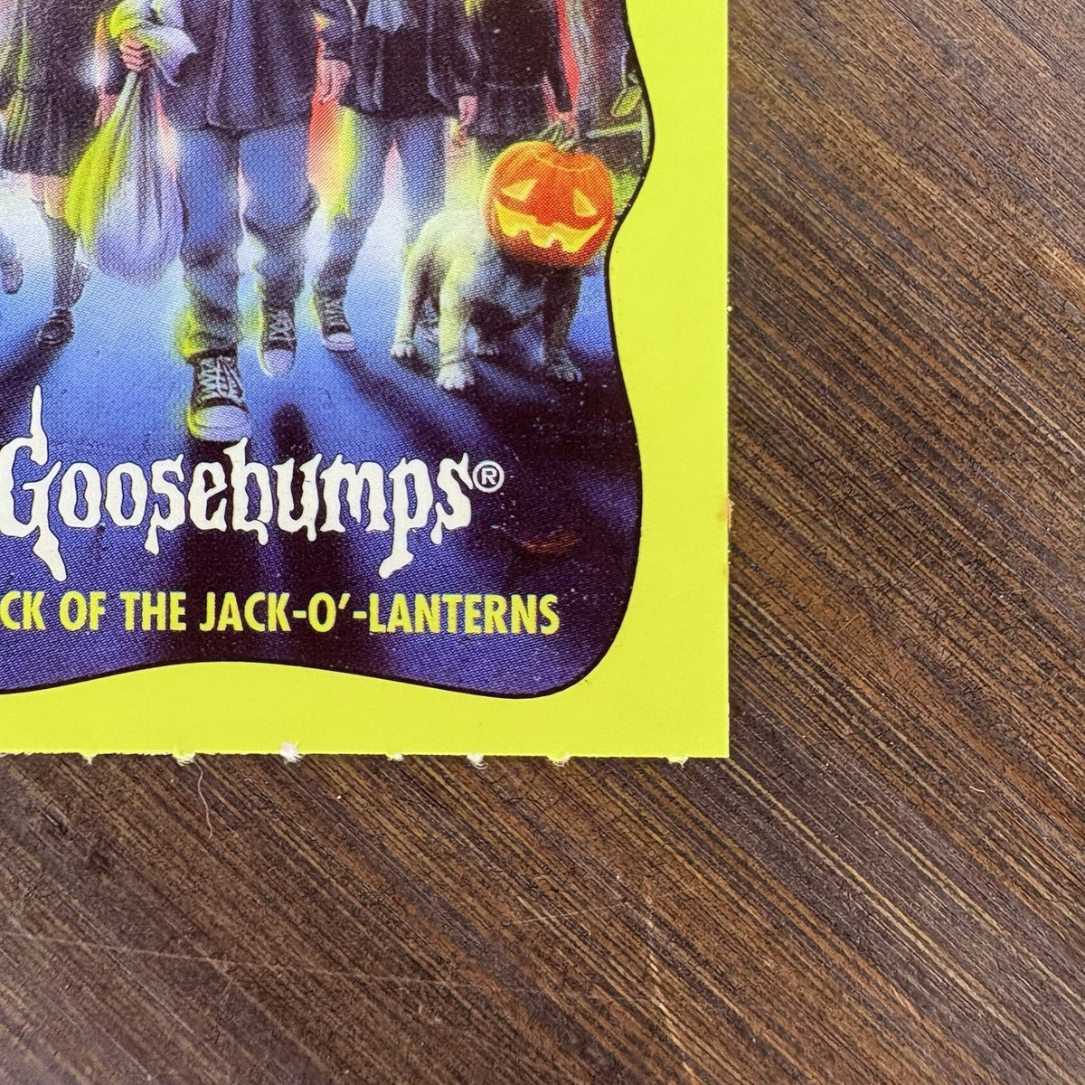 1996 Goosebumps Book R.L. Stine Attack Of The Jack-O'-lanters Bookmark Card #48