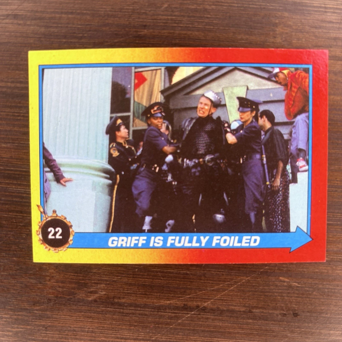 Back To The Future 2 1989 Topps #22 "Griff Is Fully Foiled" High Grade Card