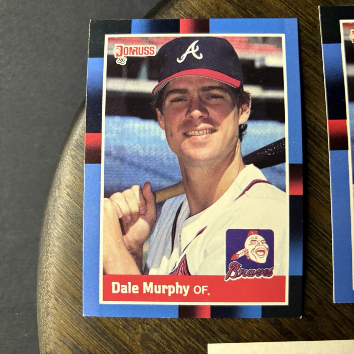 Dale Murphy 1988 (5) Card Lot Topps - #90 / Donruss #78 HIGH GRADE See Photos