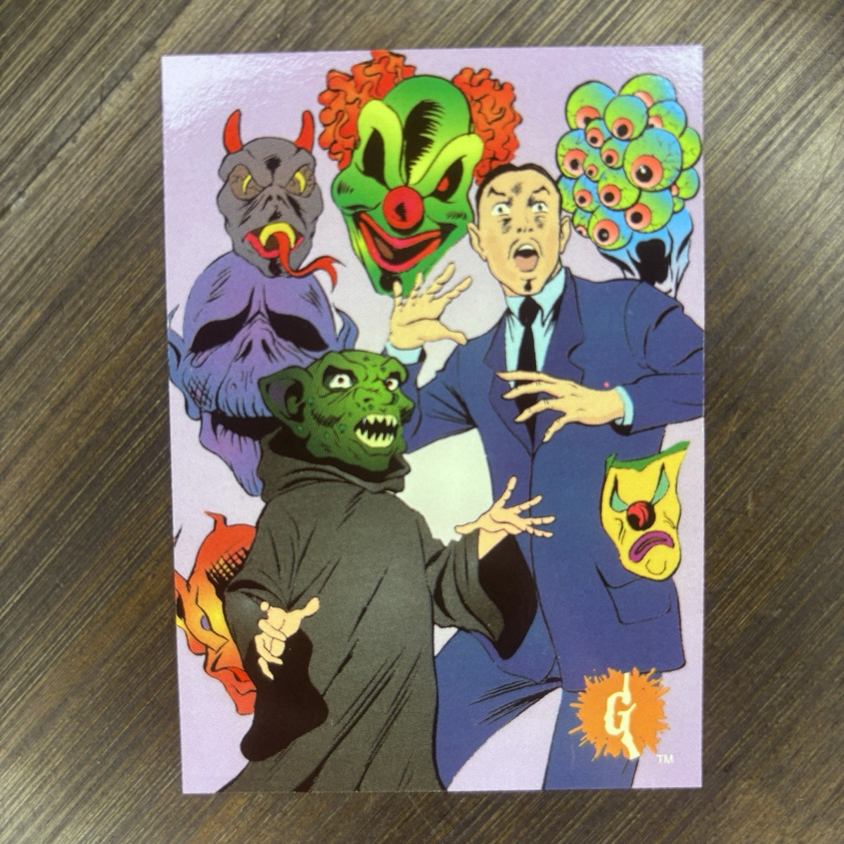 1996 Floating Faces Of Fear 33 R.L.Stine Goosebumps Trading Card, High Grade