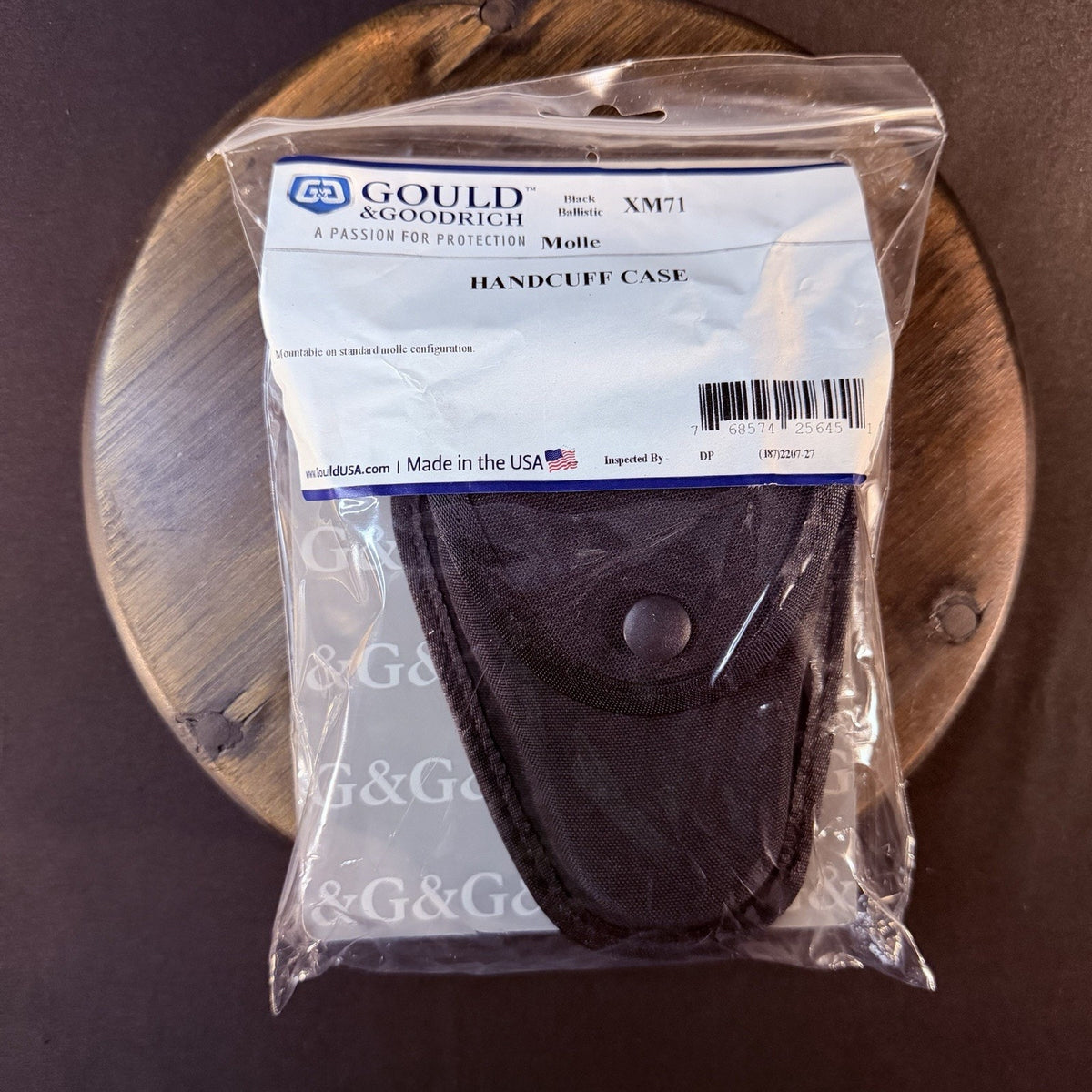 Gould & Goodrich Handcuff Case MOLLE XM71 Black Hard Molded Nylon