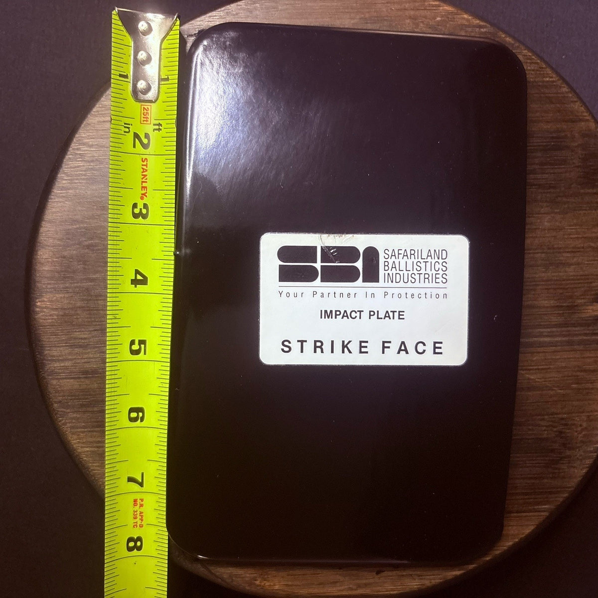 Safariland Impact Truama Plate 5"x 8" Hard Curved Safariland Ballistic Plate