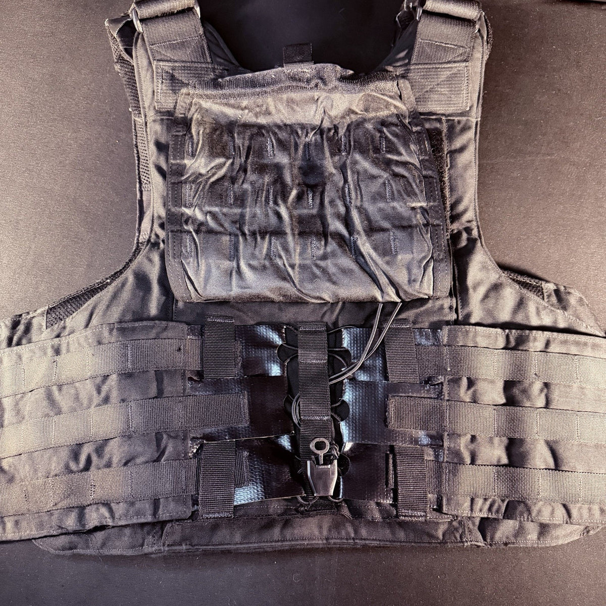 Armor Express Hard Core Tactical Carrier Vest Size XL Black MOLLE Padded