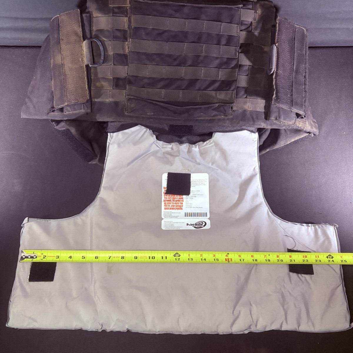 PB Ballistic 3A Tactical Carrier Size Large VXIIIA Bulletproof Soft Body Armor