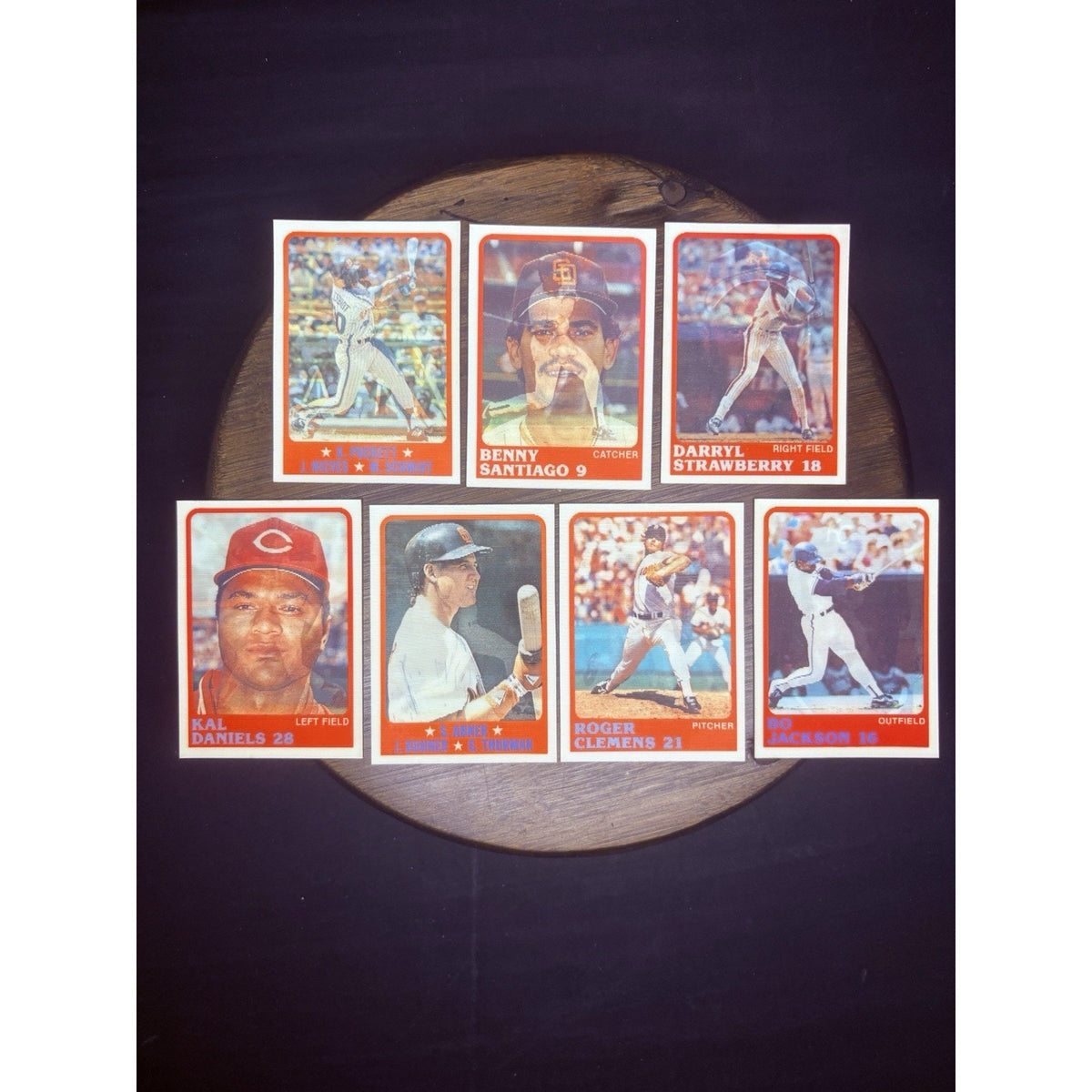 Vintage 1988 Hologram Sportflics (Lot of 7) Rare High Grade Card BO JACKSON