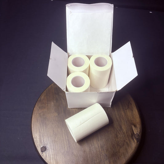 Cloth Tape 3" x 10 Yards Silk Medical Adhesive 8 Rolls, 2 Boxes