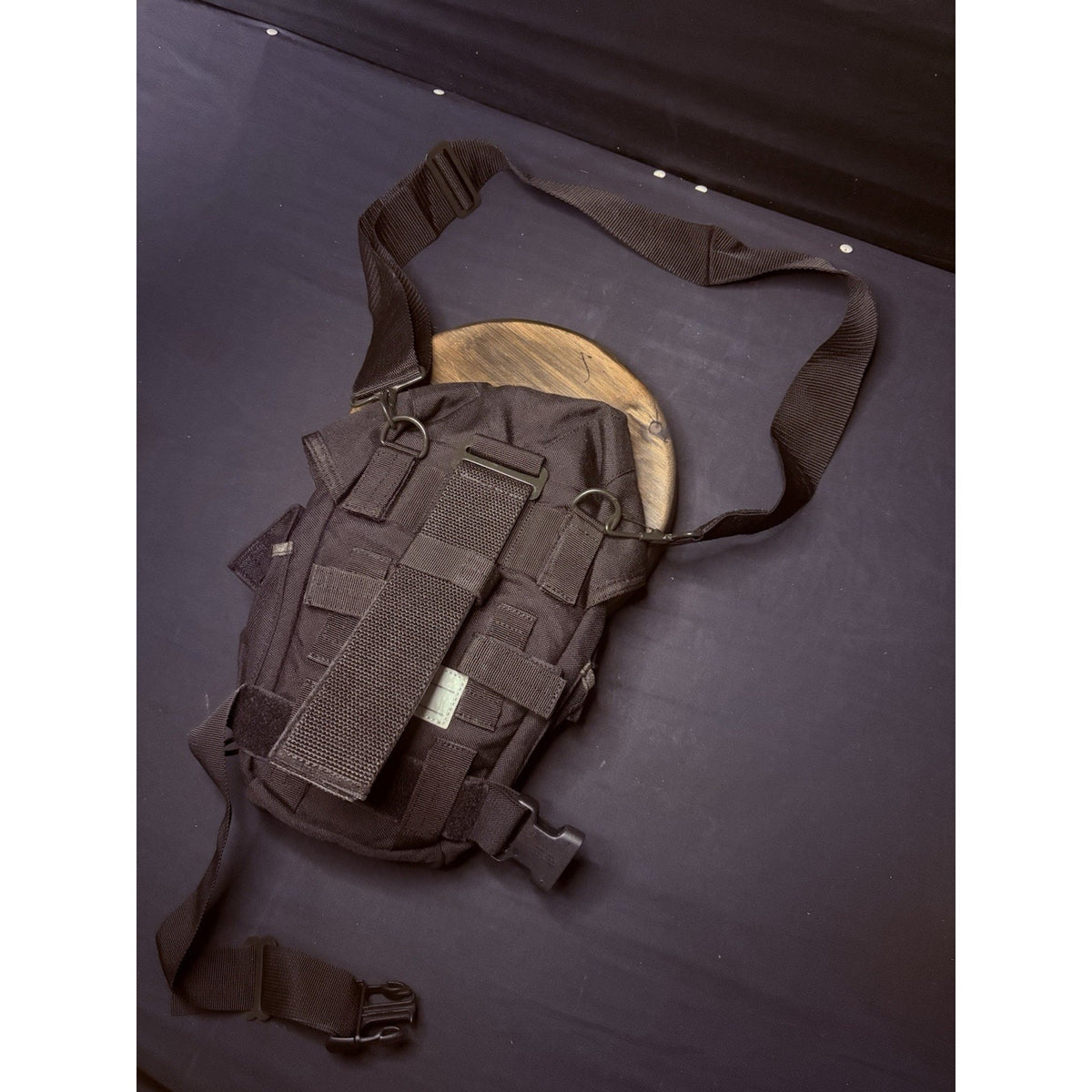 Gas Mask Or Large Utility Pouch Drop Leg w/Suede EMT Tactical Military Hunting