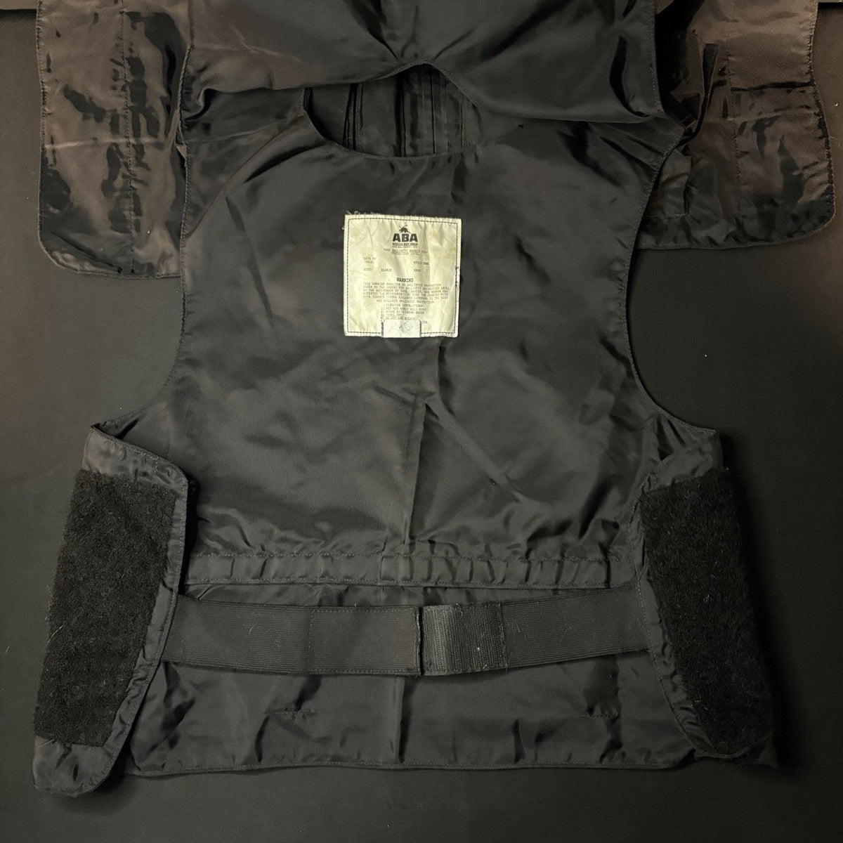 ABA Tactical Plate Carrier Vest Size XL Black With Pouches
