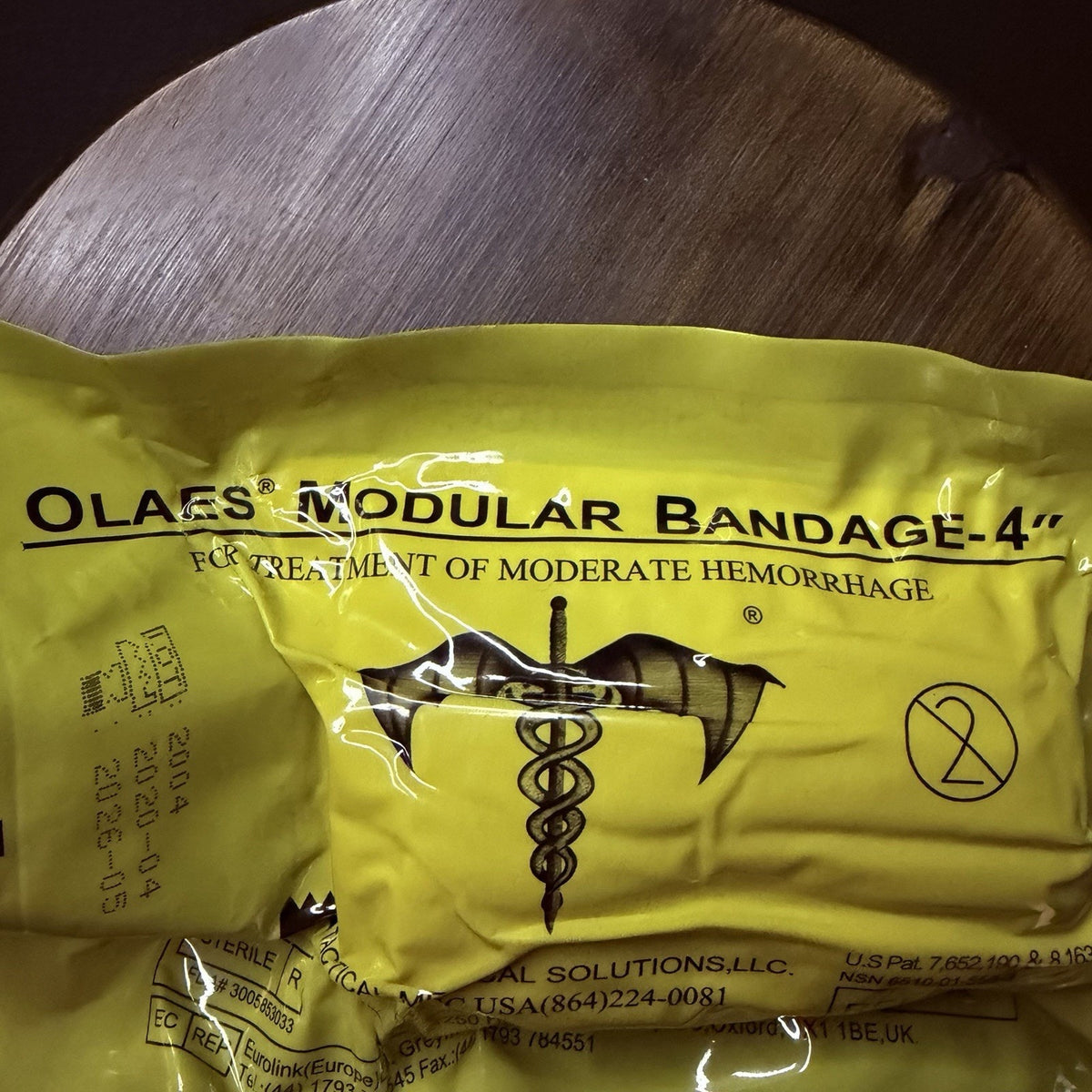 OLAES Modular Trauma Bandage, 4″x 48" Rolled, 1 Pack Compression Wound Dressing