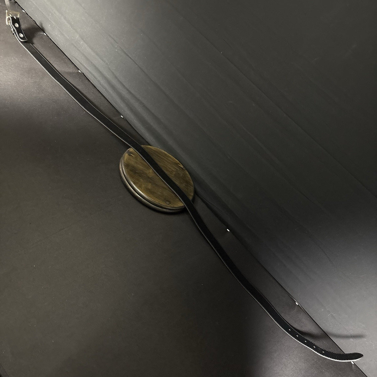 Galls Premium Off Duty Belt Size 52" High Gloss Leather Brass Buckle 1.5" Wide