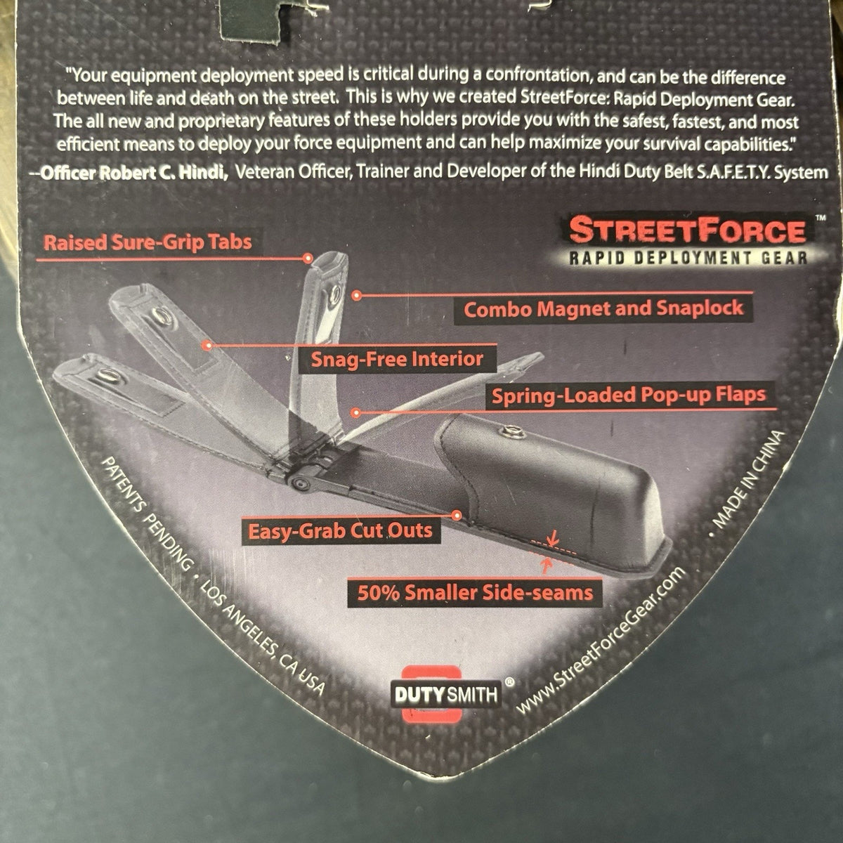 Leather Magazine Pouch ~Spring Loaded~ Carrier (.45 Acp) Rapid Deployment Gear