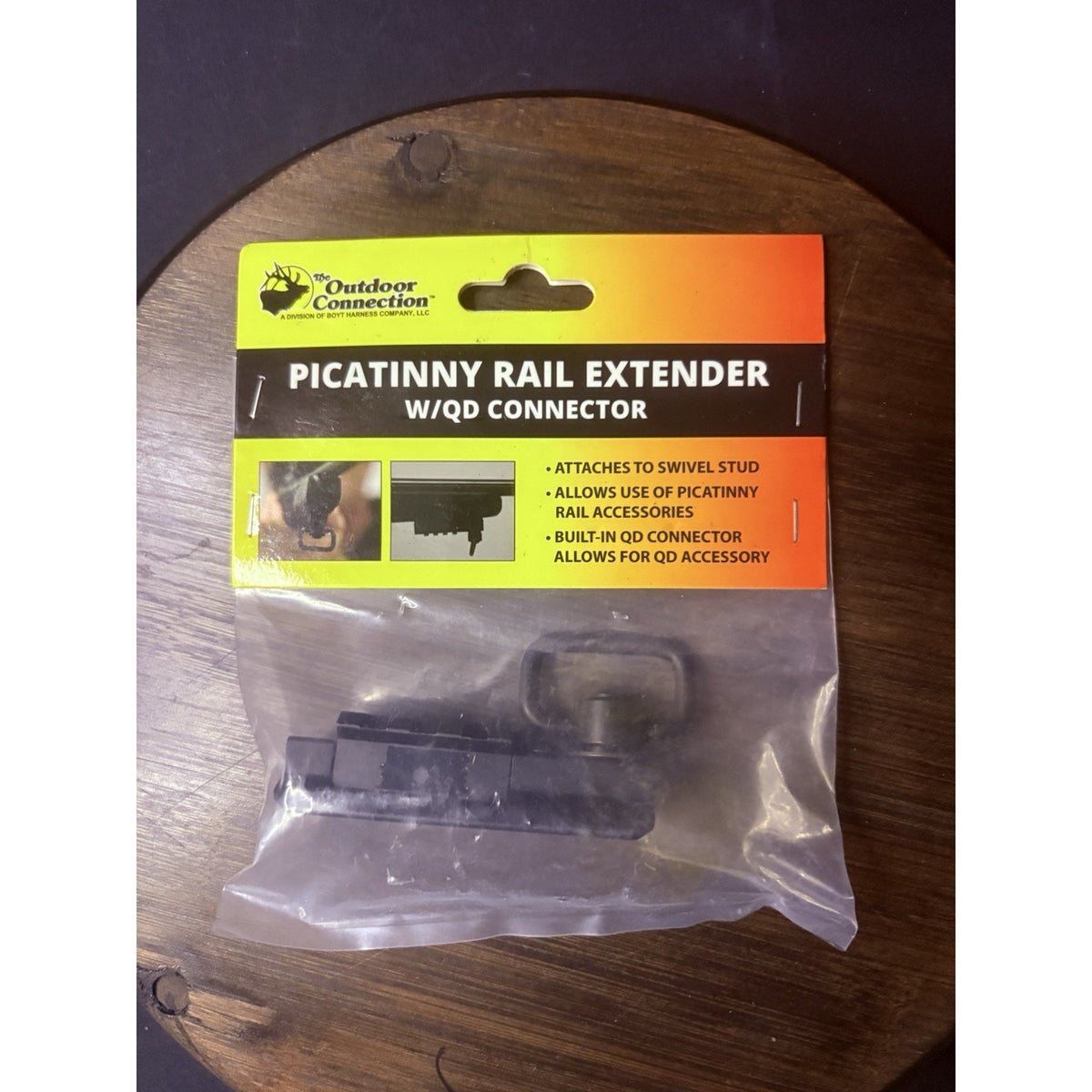 Outdoor Connection Swivel Stud Picatinny Rail Extender w/ QD Connector