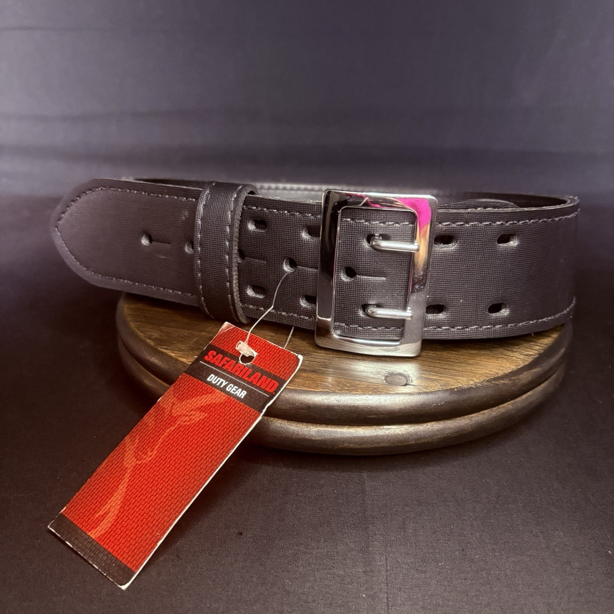 Safariland Duty Belt Size 30" Model 875 Plain Black Leather Chrome Buckle