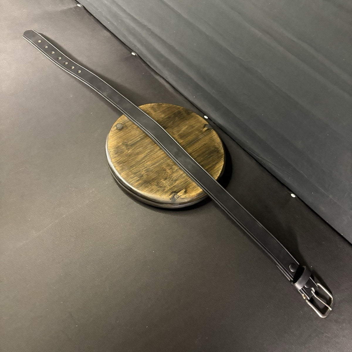 Boston Leather Off-Duty Belt Size 30" Plain Black 1.5” w/ Chrome Buckle USA Made