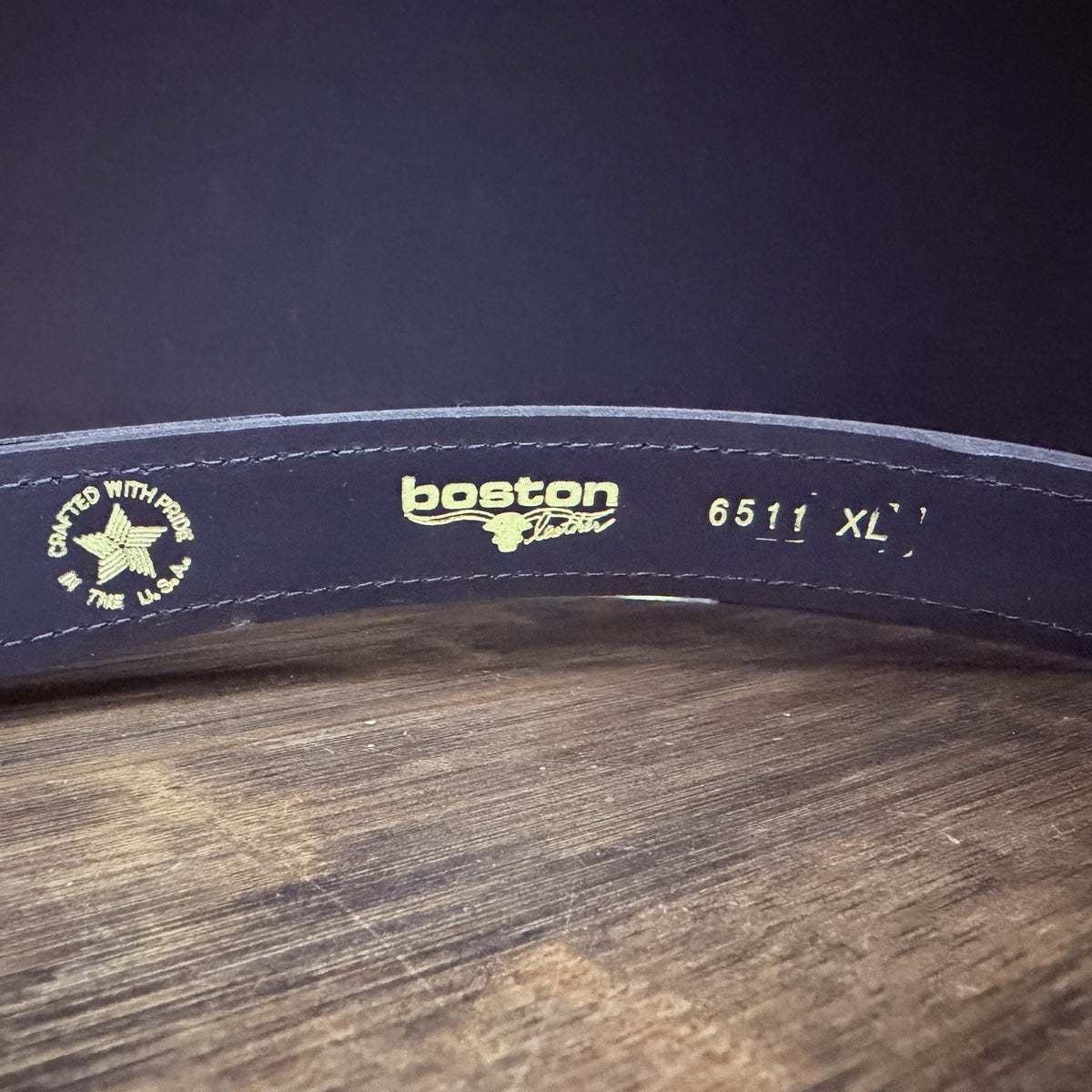 Boston Leather Duty Belt Shoulder Strap Size XL Hi-Gloss Leather, Nickel 6511XL