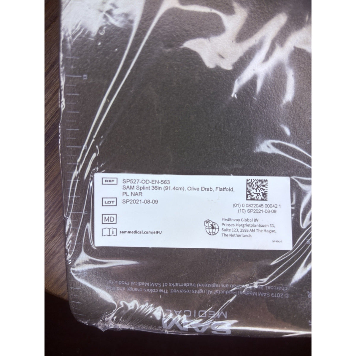 36" SAM Splint II For First Aid Kit, Gray SAM Splints, Army Style for Trauma