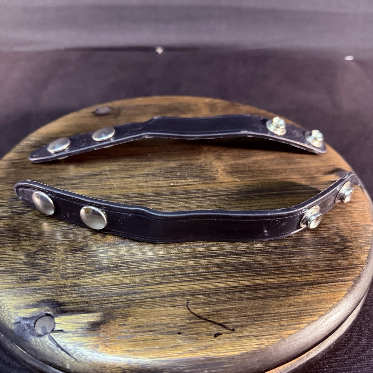 Safariland Belt Keeper Plain Black With Chrome Nickle Snaps 8" Set Of 2