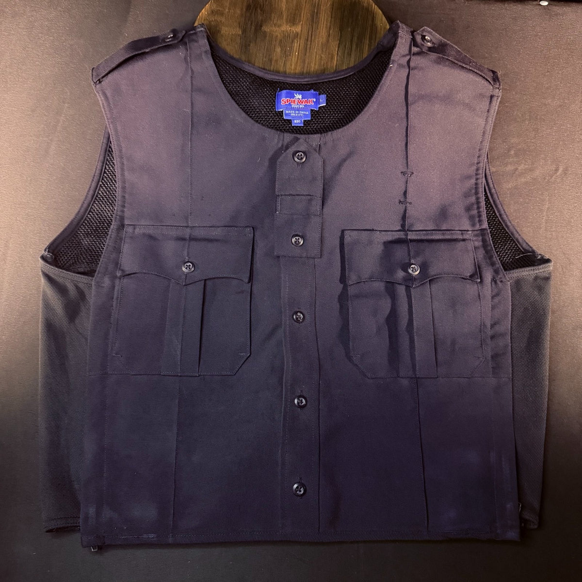 Spiewak Tactical Armor Carrier Vest Size Large Regular Dark Navy Duty Carrier