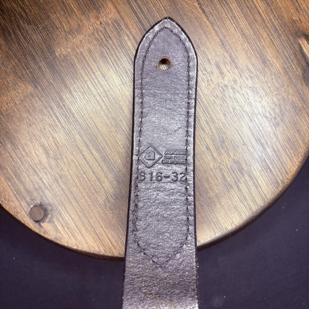 Aker Duty Belt Size 32" B16 Made In San Diego, California USA Hook & Loop