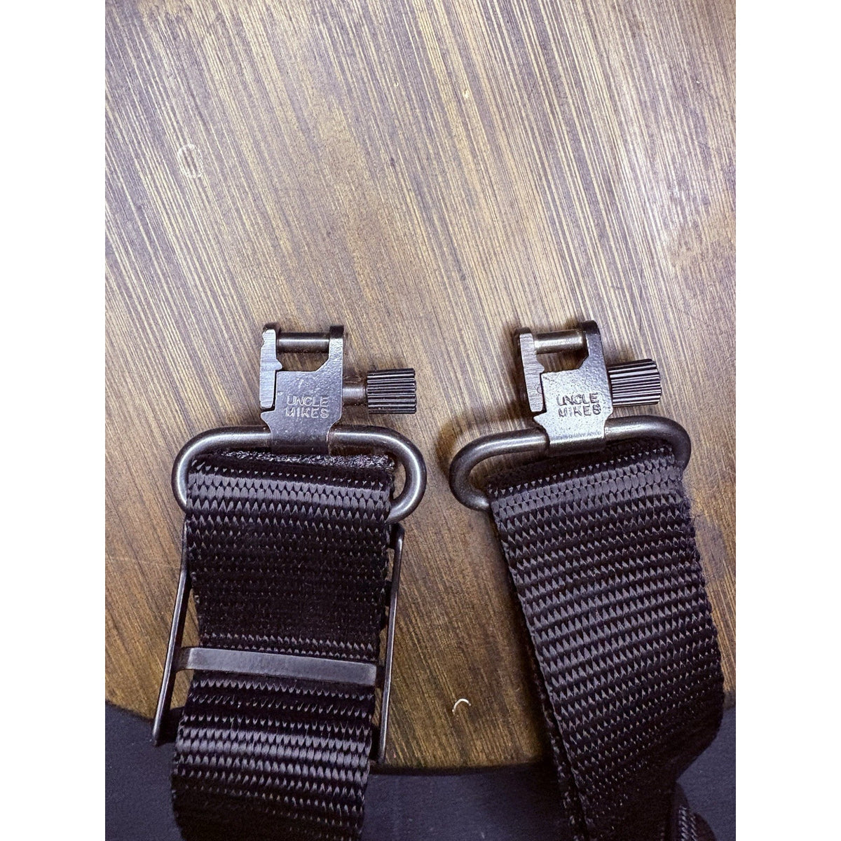 Uncle Mikes Rifle Sling & Quick Detach Mounts 1 1/4" Nylon Strap Black Nylon