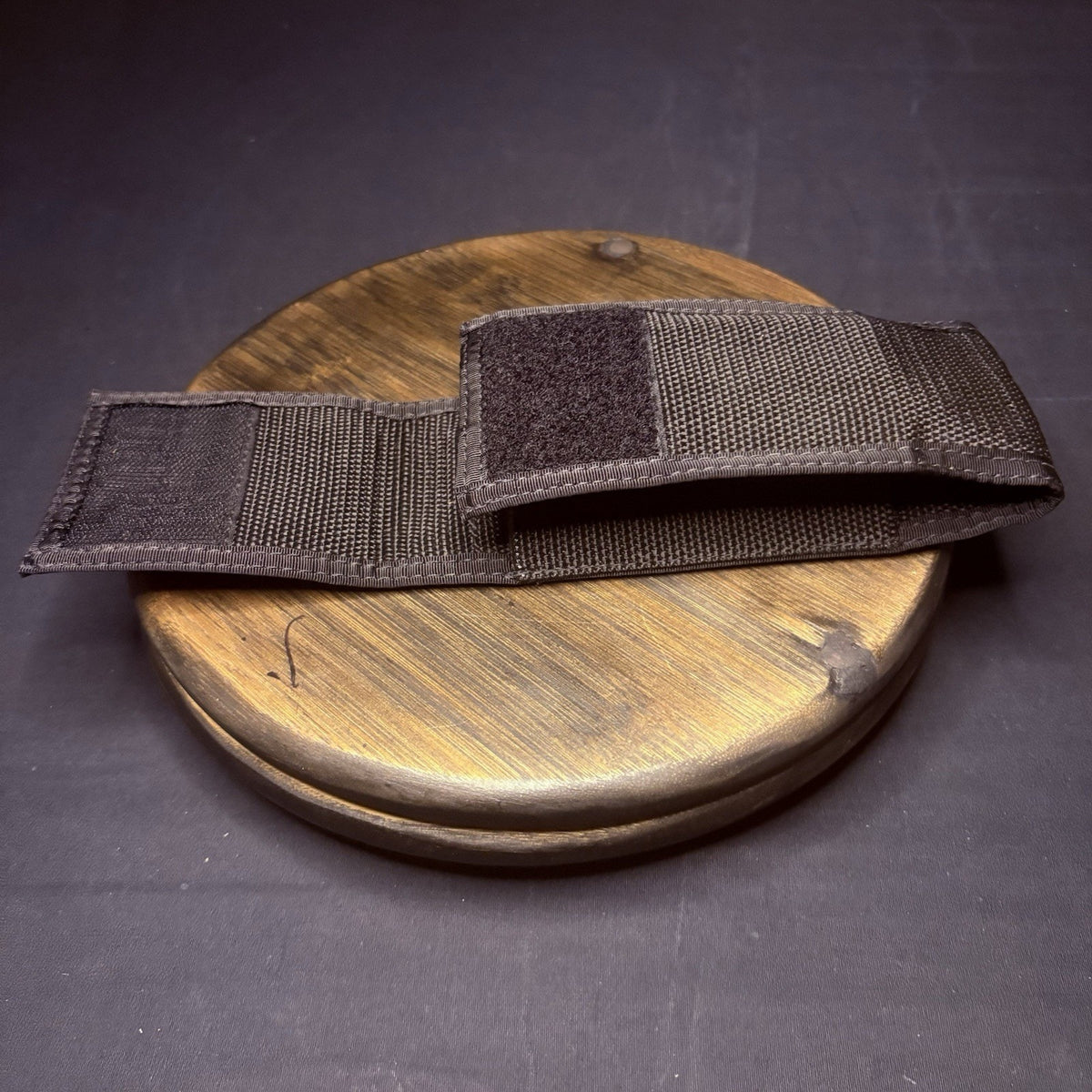 Nylon Pouch Black With Elastic Pockets And Belt Loop
