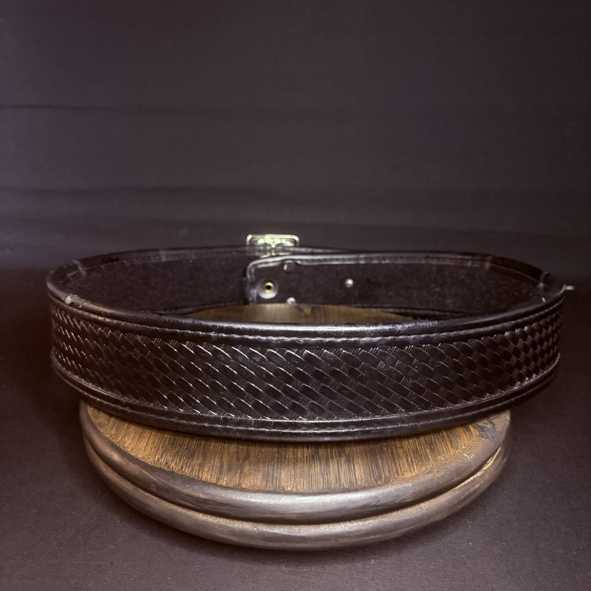 Bianchi Duty Belt (Size 34-36 ") Waist AccuMold Black Basket Weave Leather