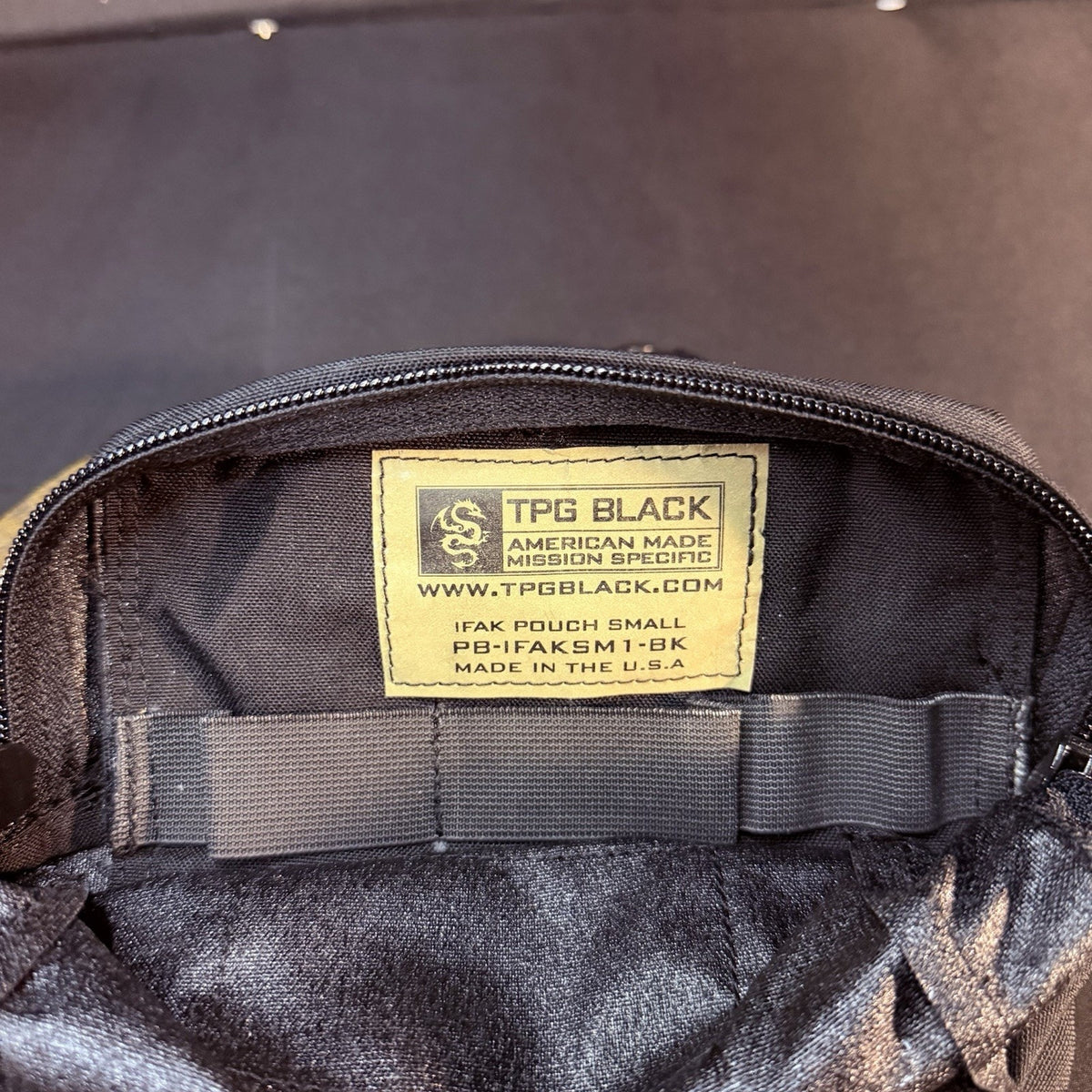 TPG Black IFAK Pouch MOLLE Nylon Made In USA First Aid Kit Gear Bag